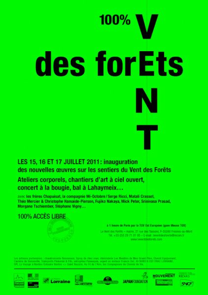 Inauguration des nouvelles oeuvres sur les sentiers du vent des forêts